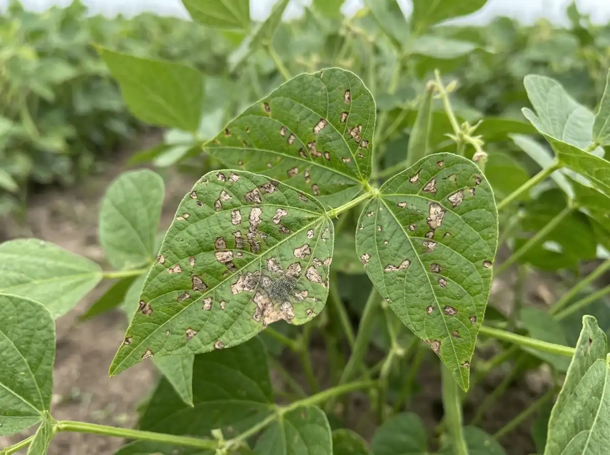 Angular Leaf Spot in Bean, on Common Bean, Fungal