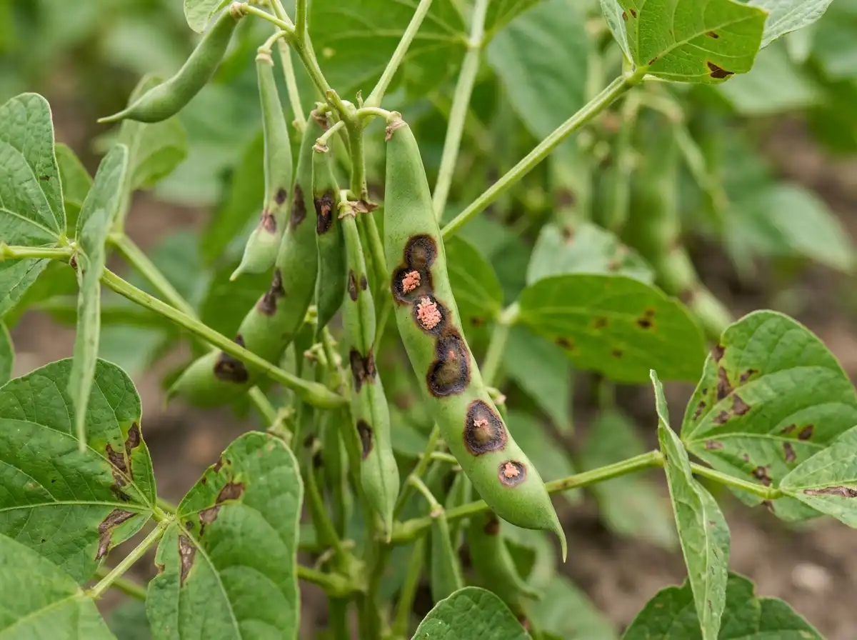 Anthracnose in Bean, sur Haricot Commun, Fungal