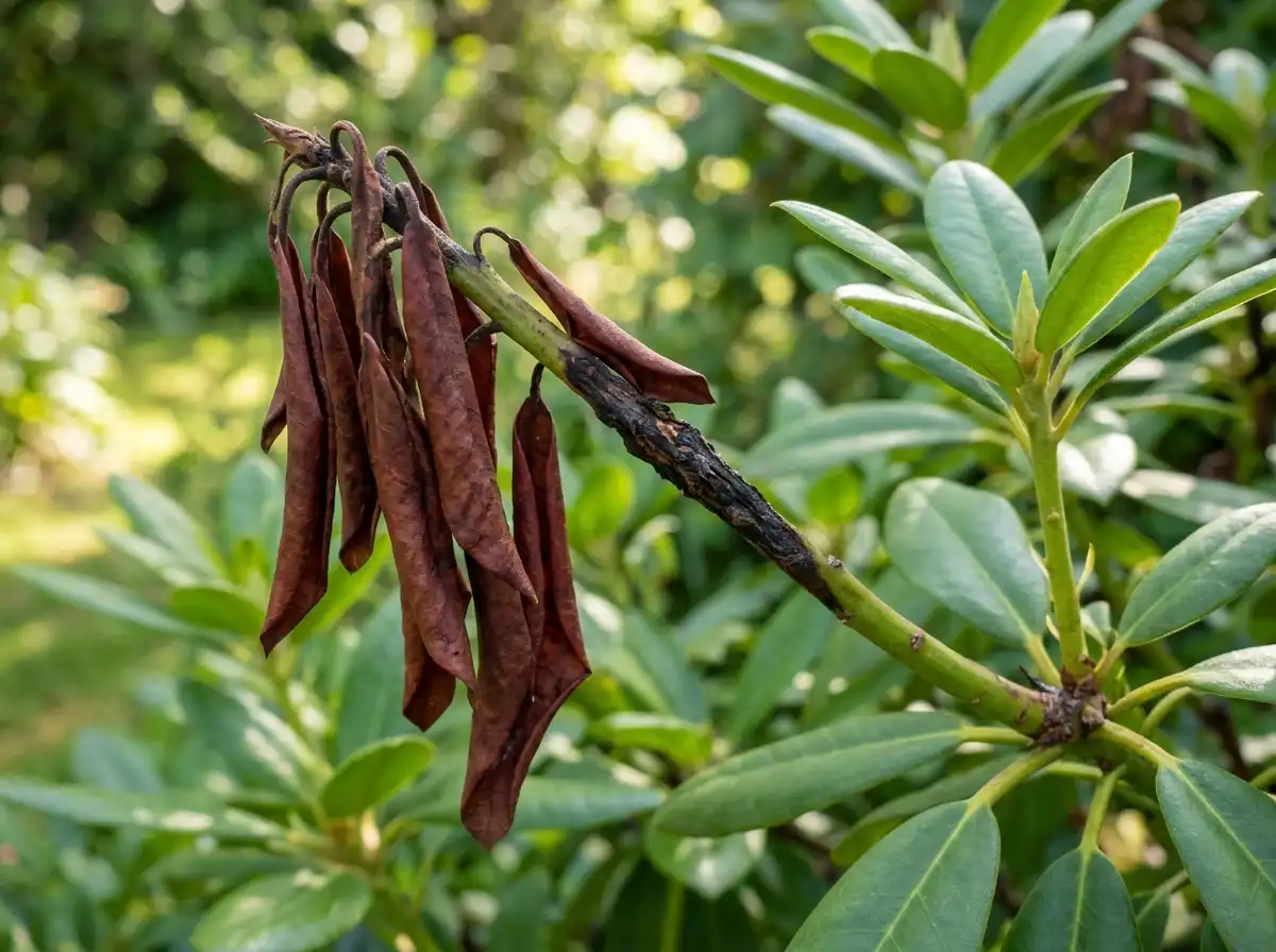 Botryosphaeria Dieback in Rhododendron, on Bog Labrador Tea, Fungal