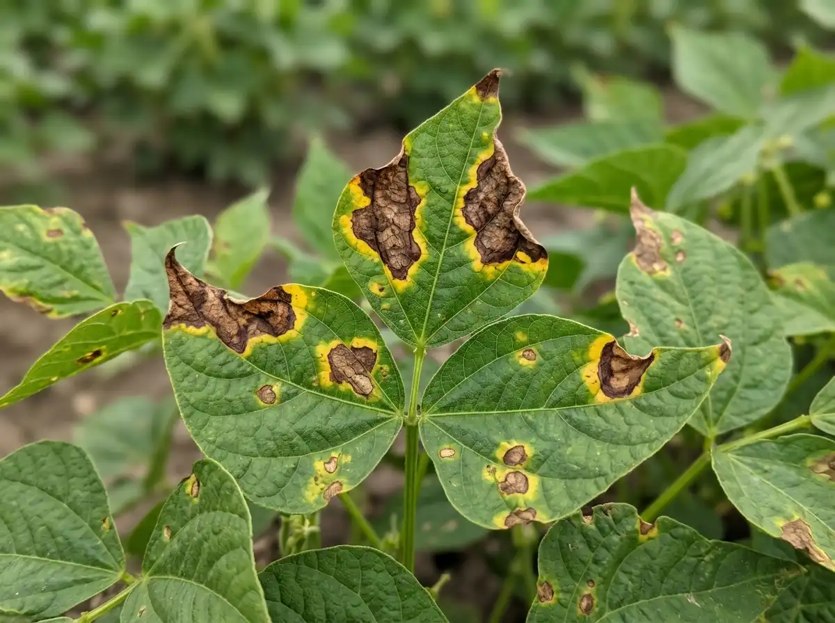 Common Bacterial Blight in Bean, sur Haricot Commun, Bacterial