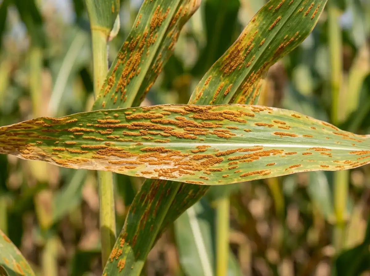 Common rust in Corn (syn. Maize), on Maize, Fungal