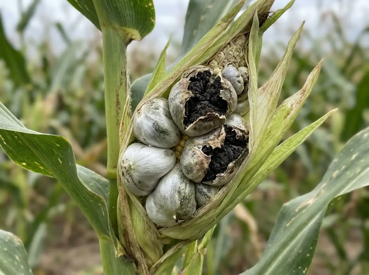 Common smut in Corn (syn. Maize), on Maize, Fungal