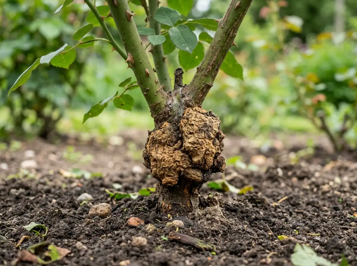 Crown Gall in Rose, on Multiflora Rose, Bacterial