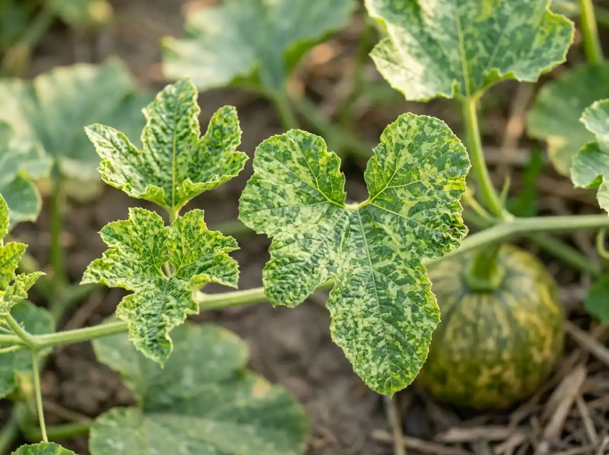 Cucumber mosaic in Pumpkin, on American Pumpkin, Viral