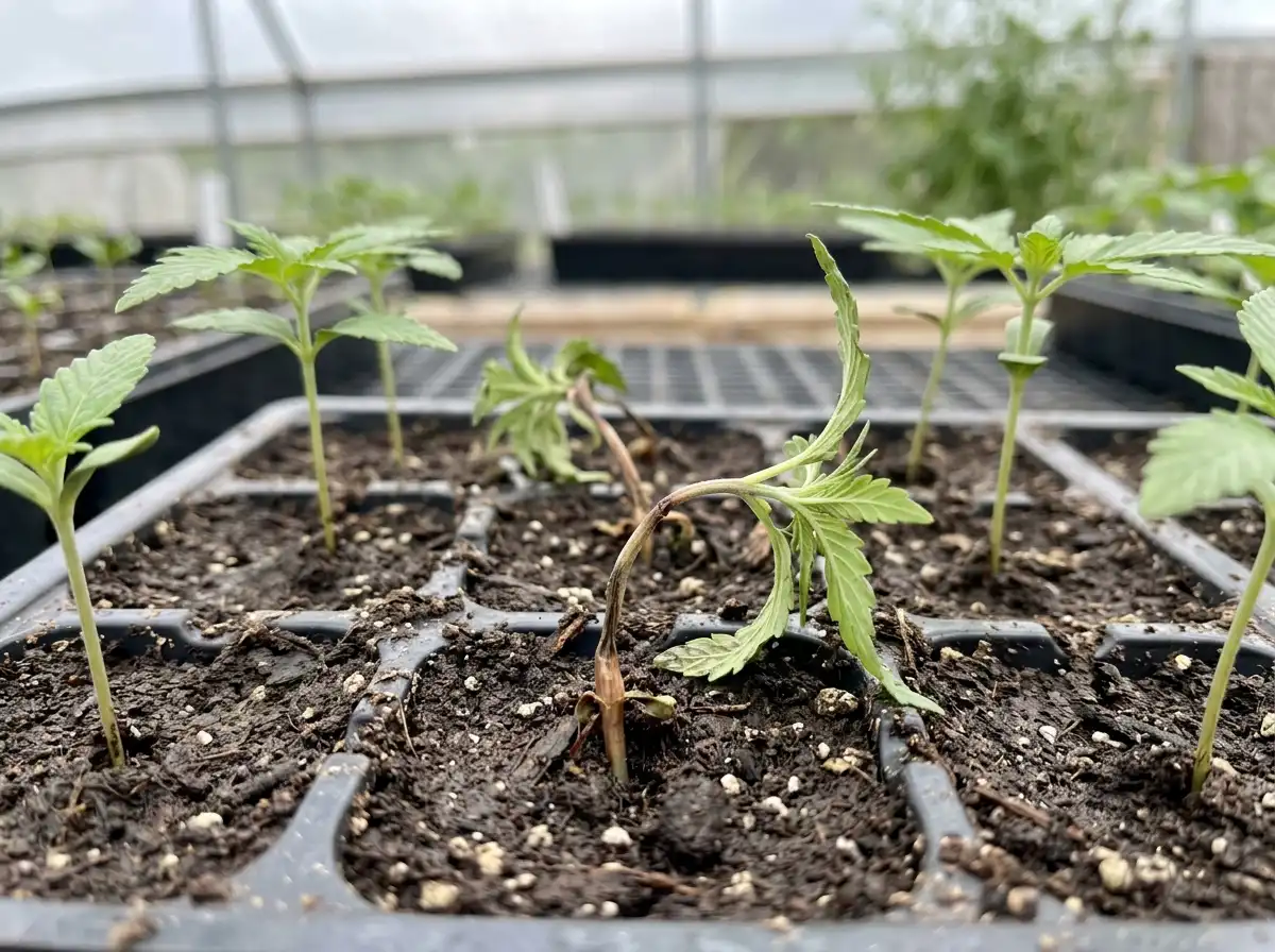 Damping-off in Hemp, sur Chanvre, Fungal