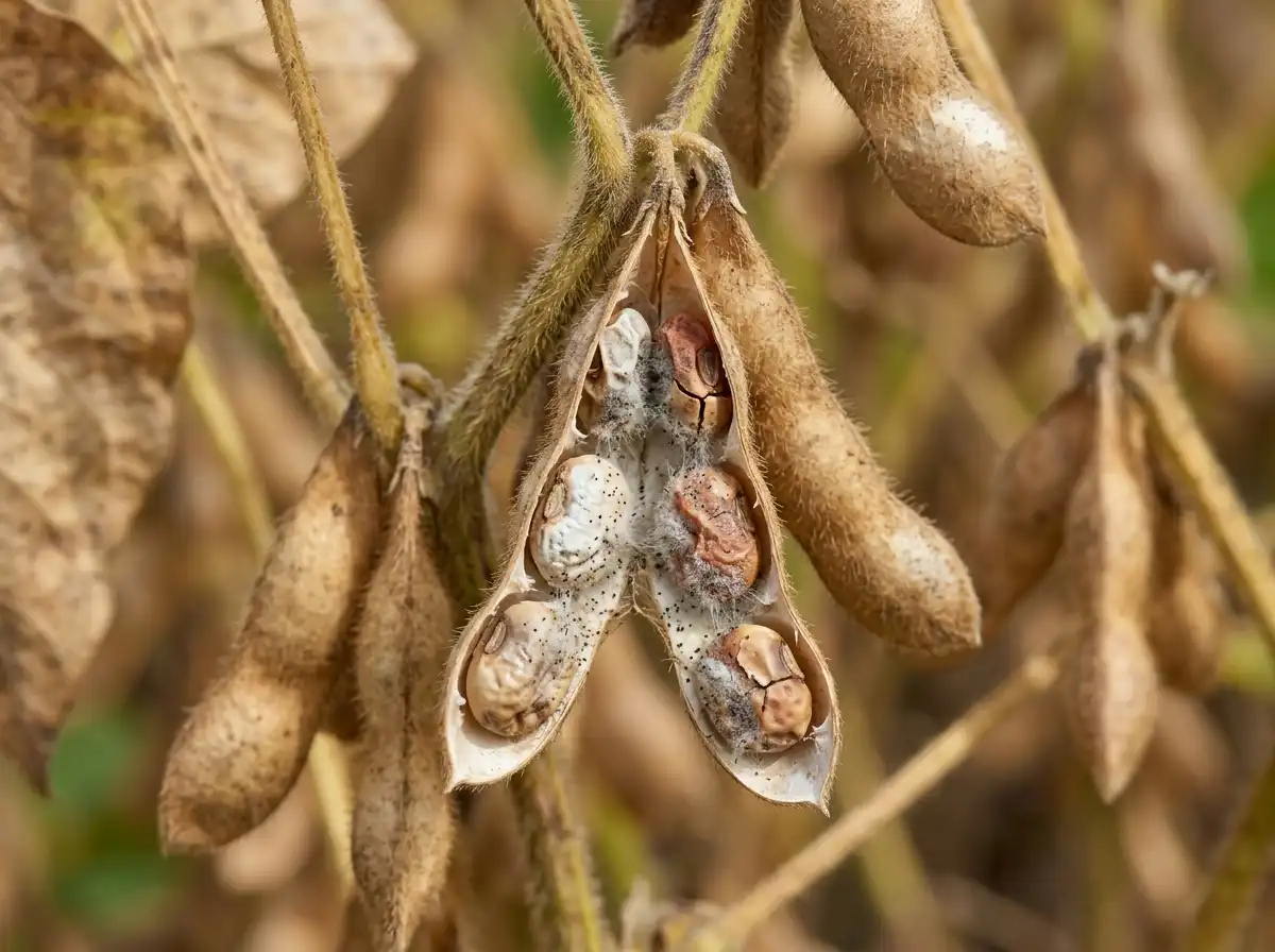 Diaporthe seed decay in Soybean, on Soybean, Fungal