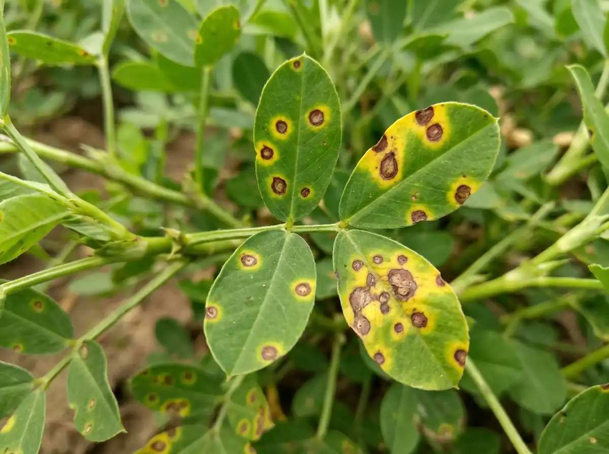 Early leaf spot in Peanut, on Peanut, Fungal