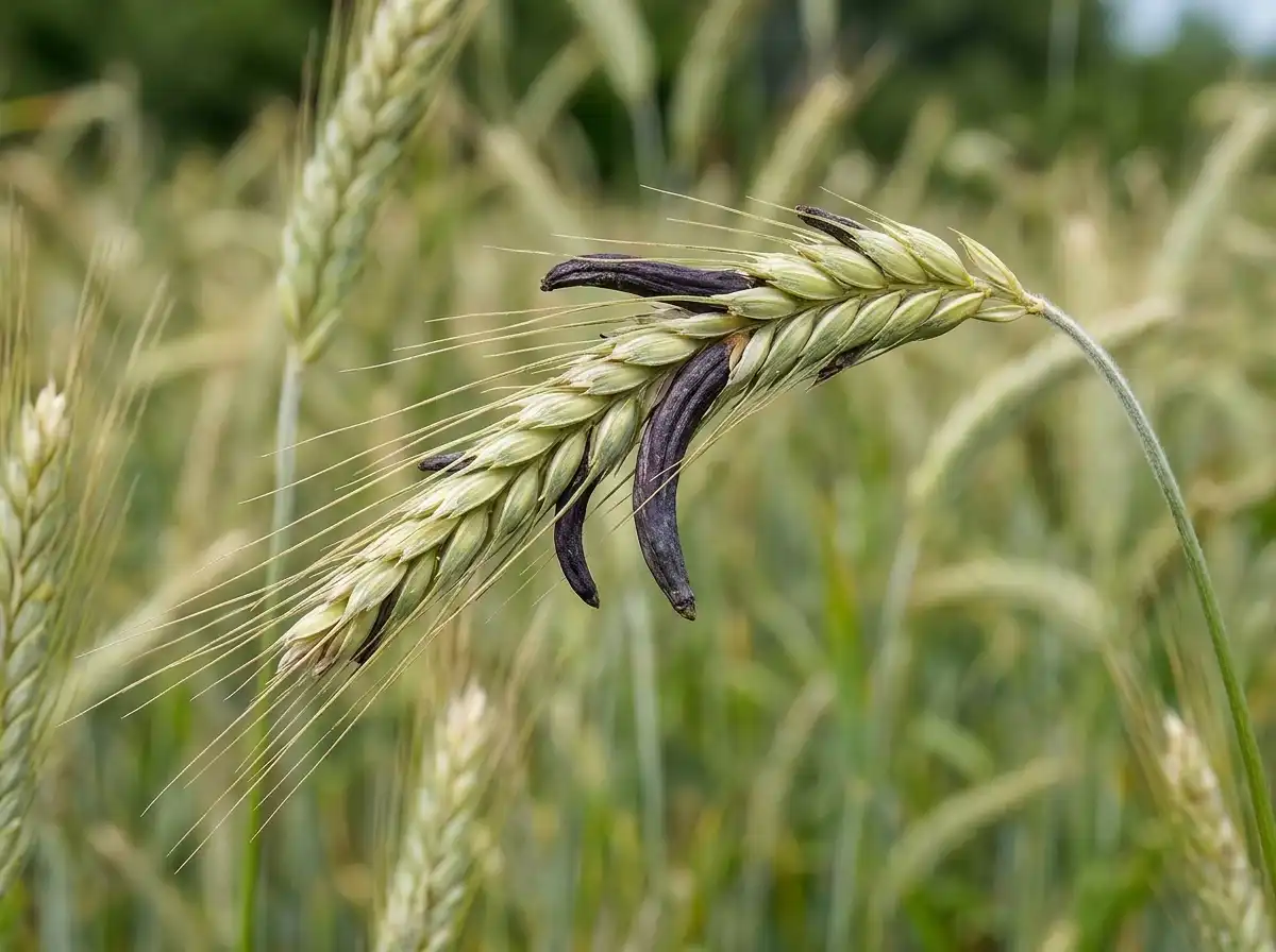 Ergot in Rye, sur Le Seigle, Fungal