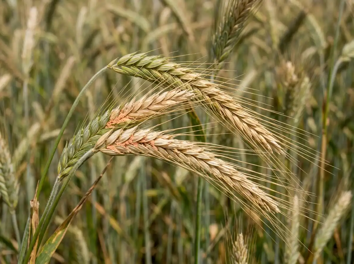 Fusarium head blight in Rye, sur Le Seigle, Fungal