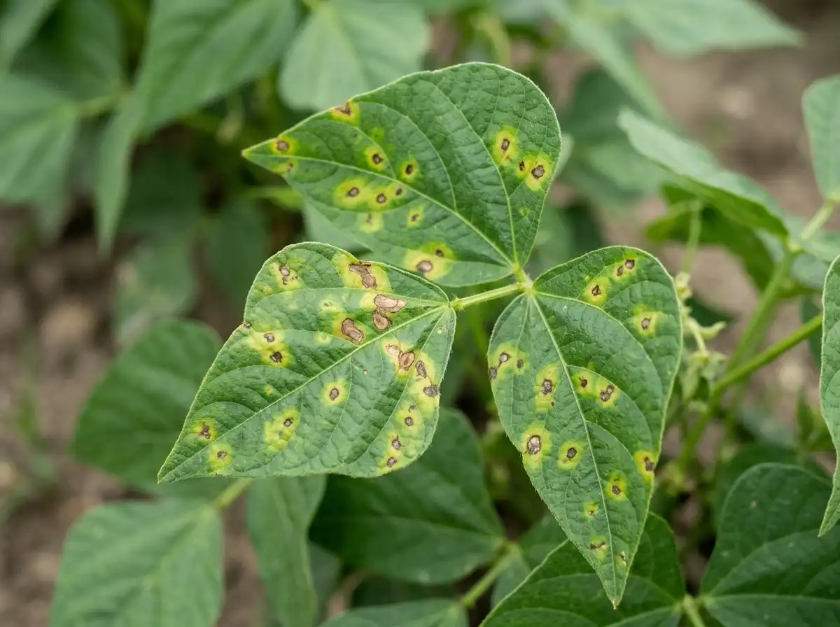 Halo Blight in Bean, on Common Bean, Bacterial