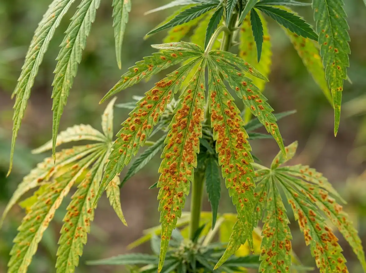 Hemp rust in Hemp, on Cannabis, Fungal