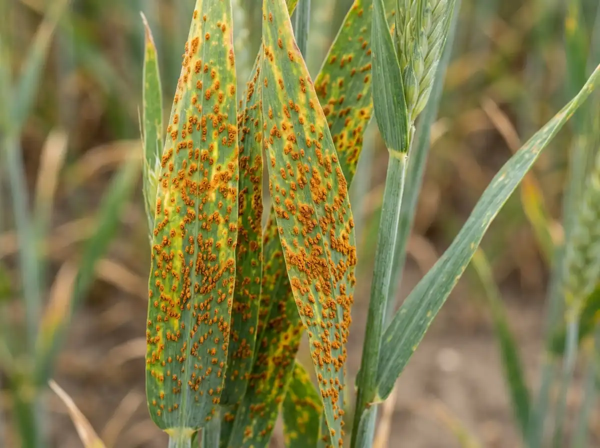 Leaf rust in Rye, sur Le Seigle, Fungal