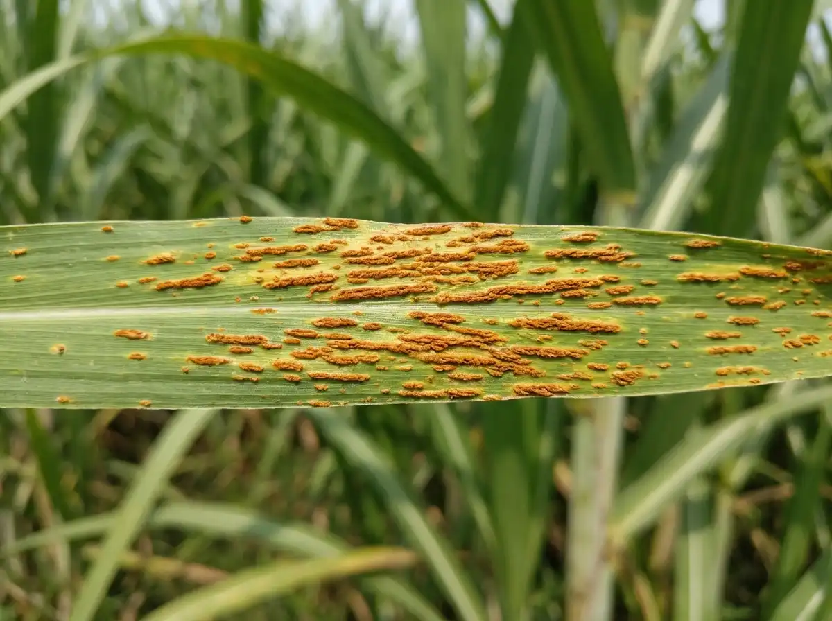 Orange Rust in Sugarcane, on Sugarcane, Fungal