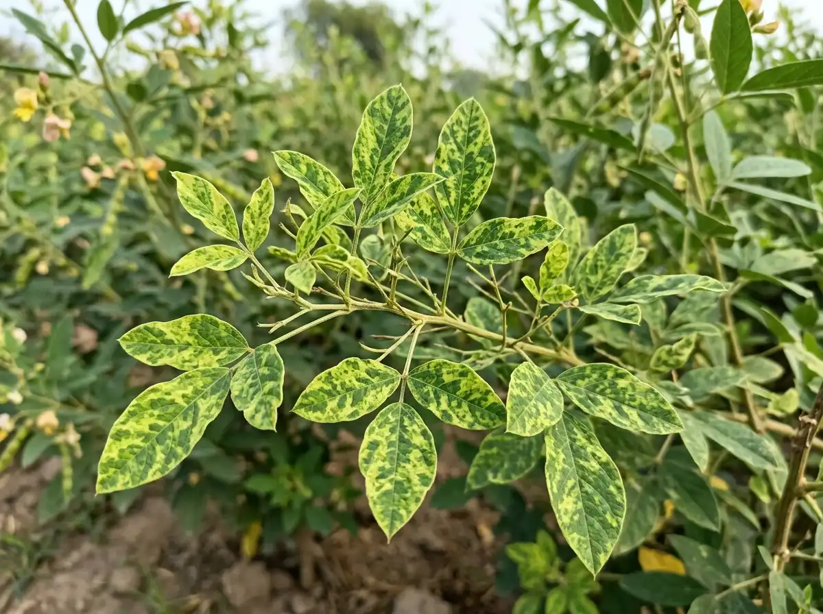 Sterility mosaic disease in Pigeonpea, sur Le Pois Cajan, Viral