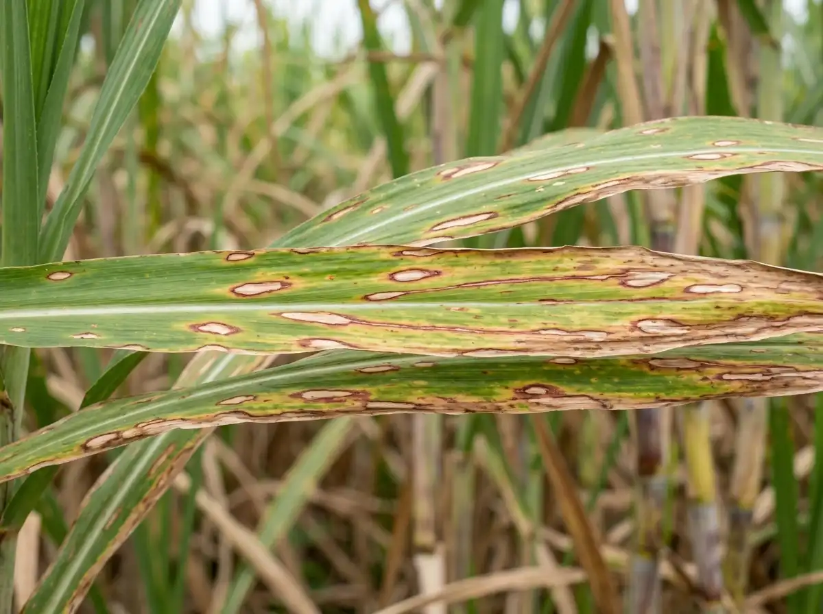 Sugarcane Eyespot in Sugarcane, on Sugarcane, Fungal