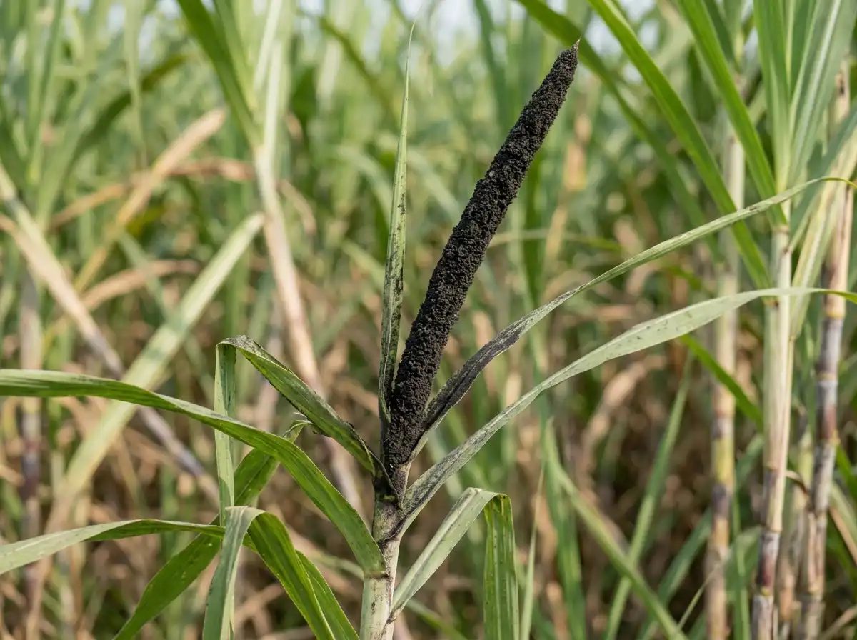 Sugarcane Smut in Sugarcane, sur La Canne À Sucre, Fungal