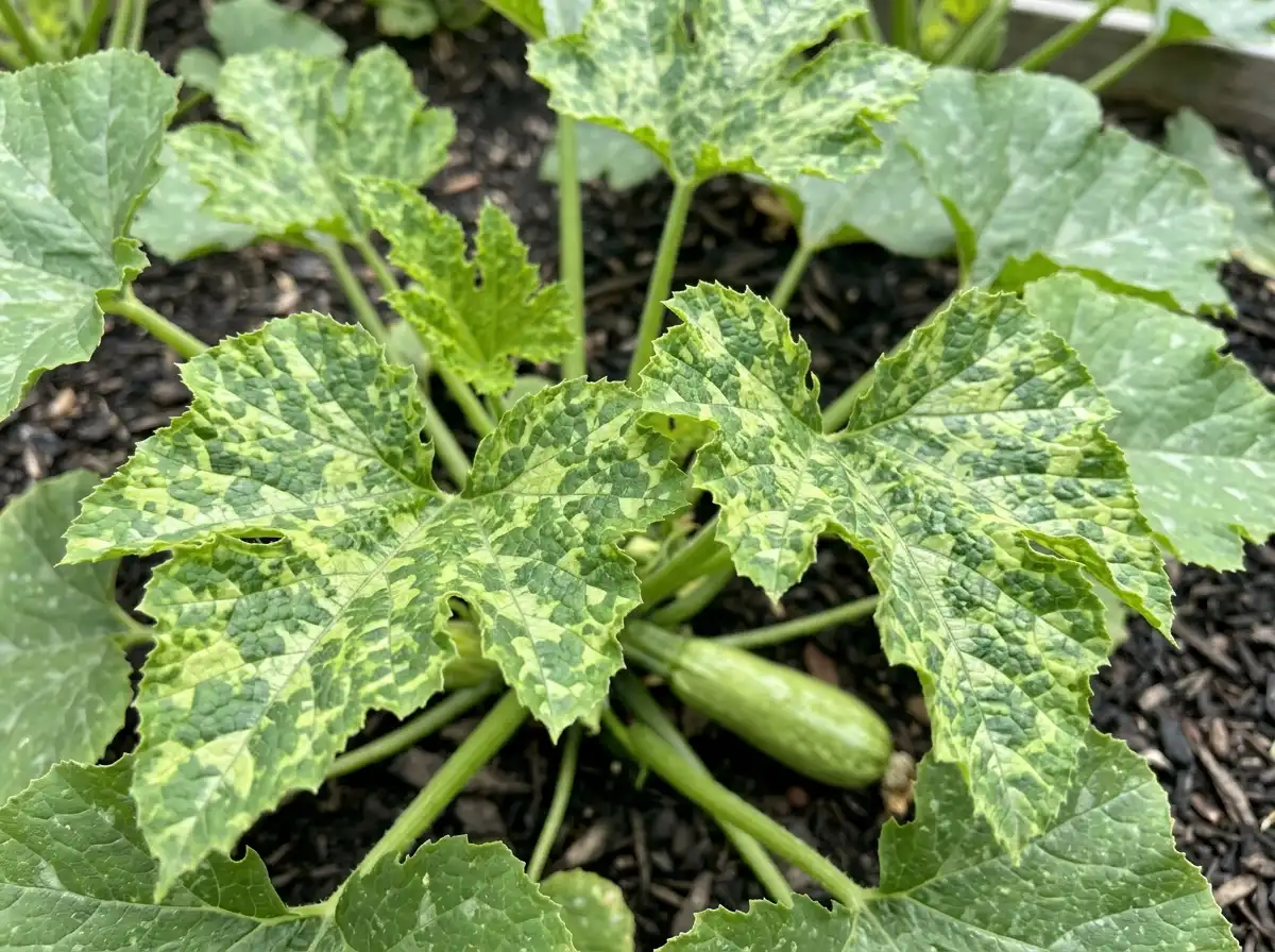 Watermelon mosaic in Zucchini, sur Courge, Viral