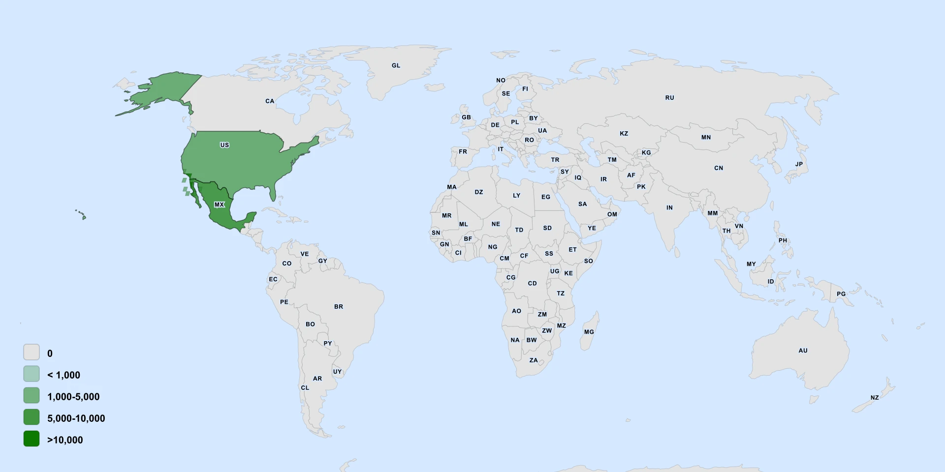 Distribution map for San Diego Coastal-Creeper (Aphanisma blitoides)